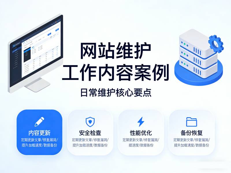 网站维护要做哪些工作？