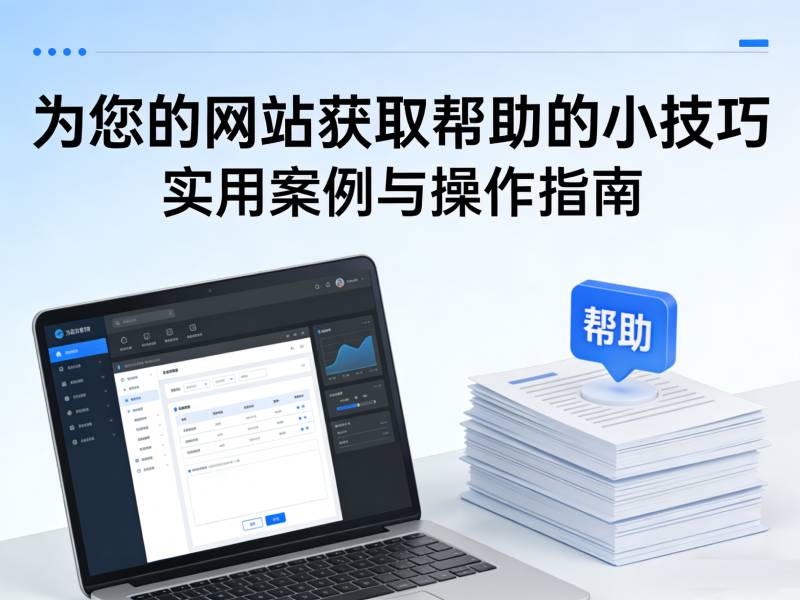 为您的网站获取帮助的小技巧