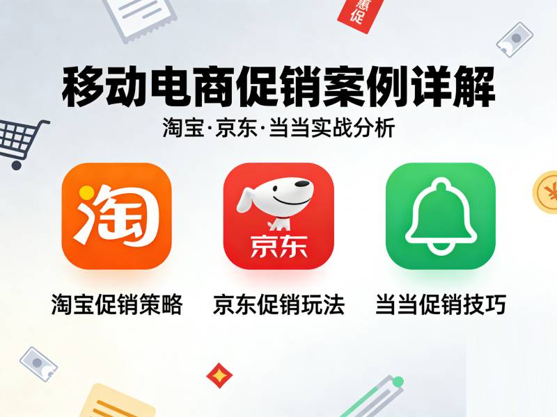 移动电商怎么做促销？淘宝京东当当案例详解