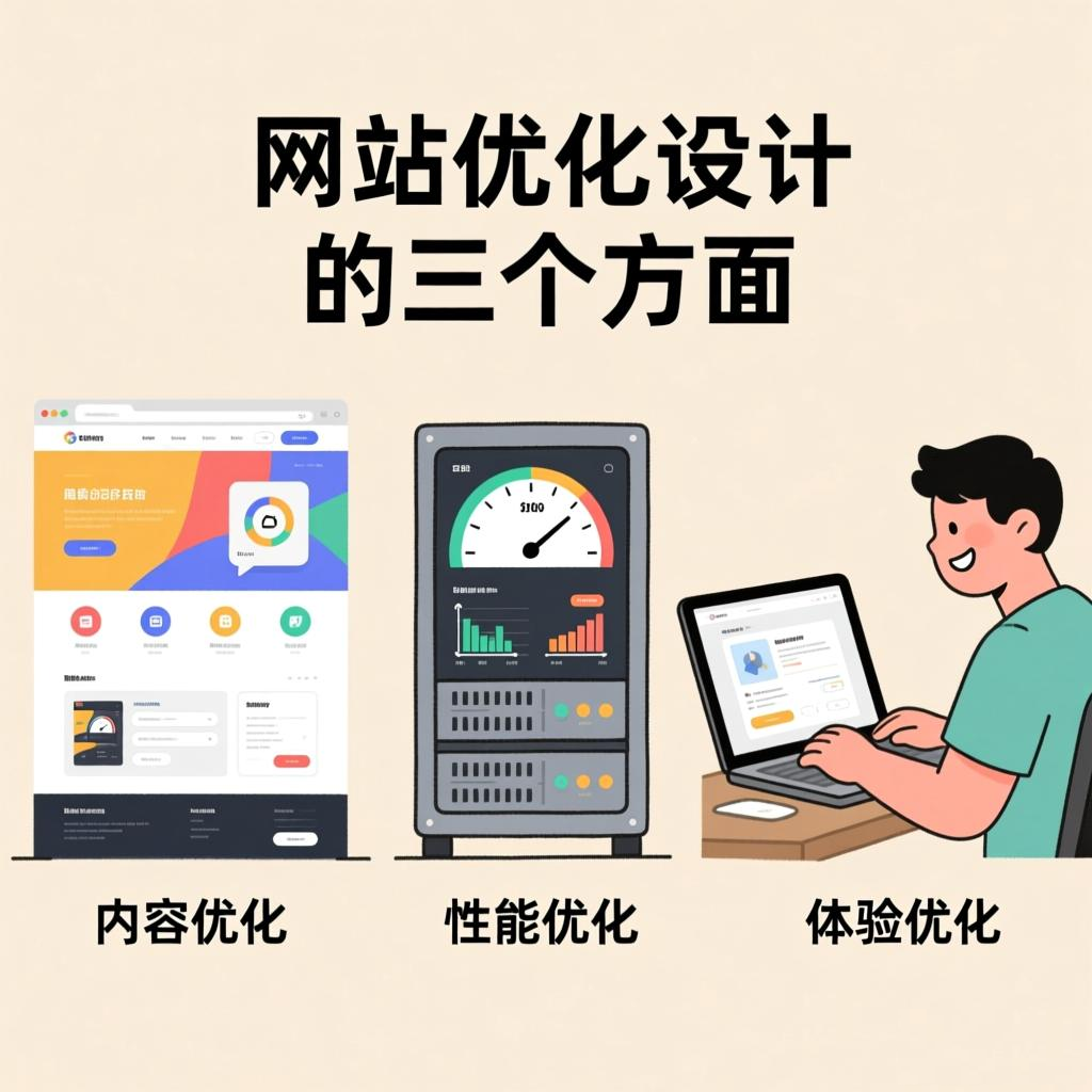 网站优化设计的三个方面