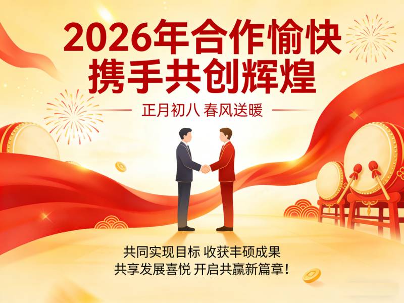 2026正月初八春风送暖开工大吉