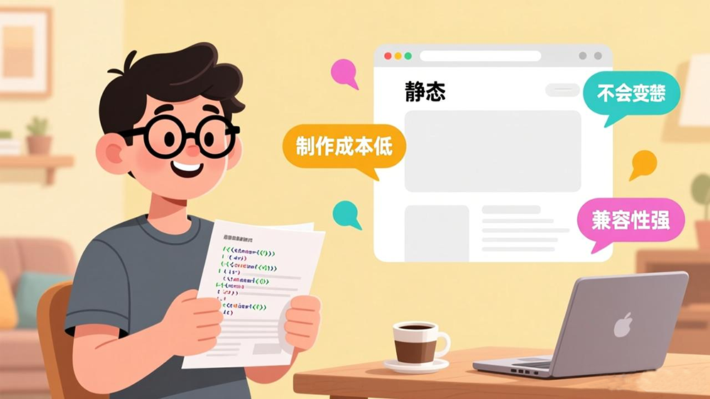 静态网页的特点